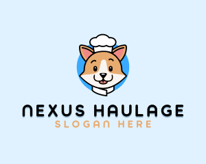 Corgi Dog Chef logo design