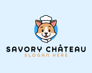 Corgi Dog Chef logo design