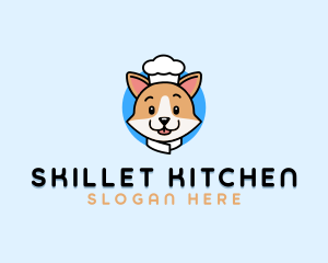 Corgi Dog Chef logo design