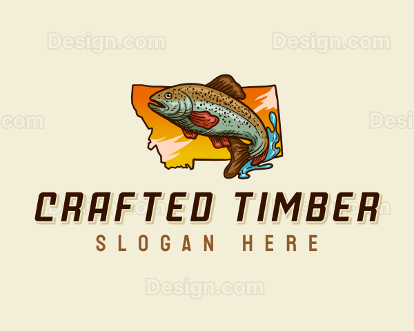 Montana Outdoor Fishing Logo