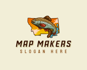 Montana Outdoor Fishing logo design