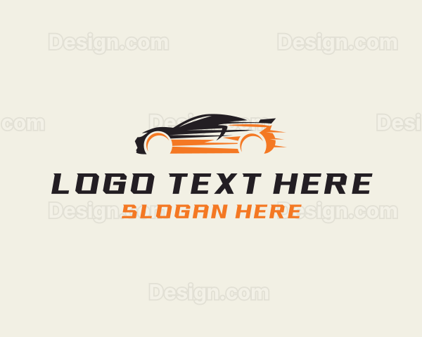 Fast Car Automobile Logo