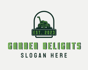 Grass Cutting Gardening logo design