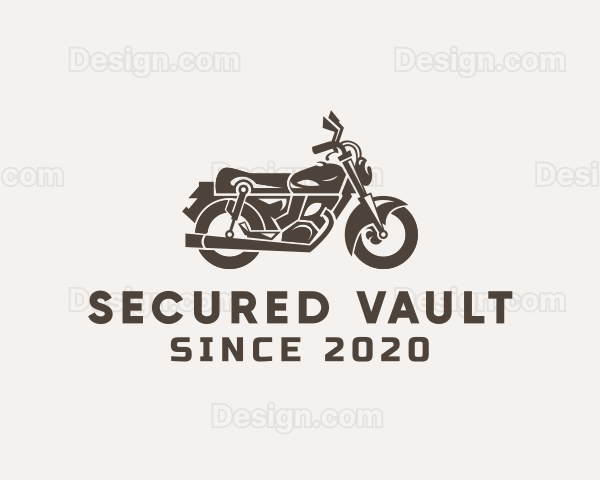 Cool Retro Motorbike Logo