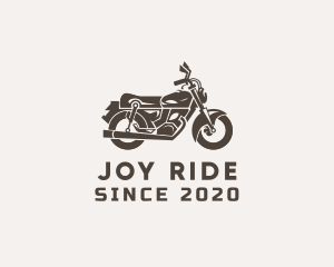 Cool Retro Motorbike logo design