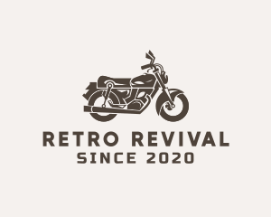 Cool Retro Motorbike logo design