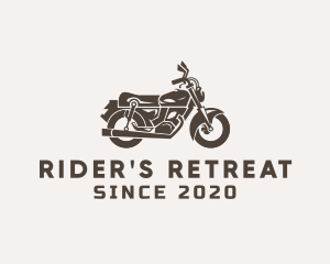 Cool Retro Motorbike logo