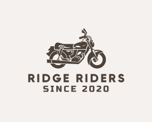 Cool Retro Motorbike logo design