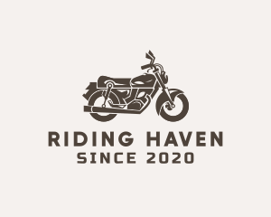 Cool Retro Motorbike logo design