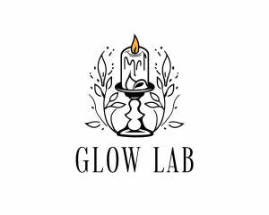 Glow Candle Leaf logo