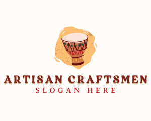 African Drum Instrument logo