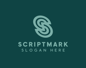 Modern Spiral Company Letter S logo design