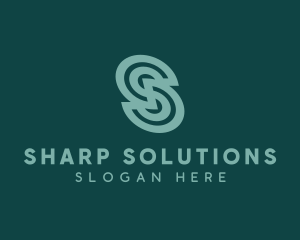 Modern Spiral Company Letter S logo design