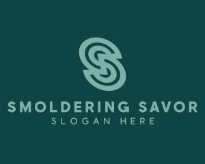 Modern Spiral Company Letter S logo design