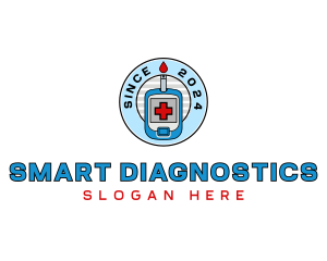 Diabetes Monitor Checkup logo design