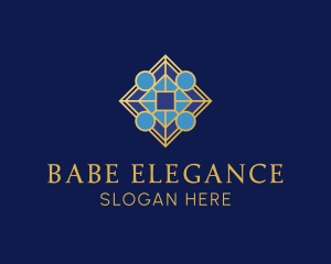 Elegant Geometric Jewelry logo design