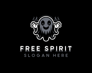 Haunted Ghost Spirit logo design