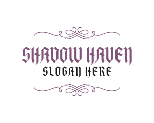 Gothic Banner Wordmark logo