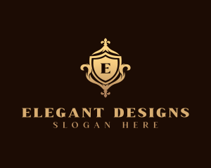 Royal Ornate  Shield logo design