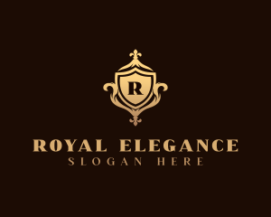 Royal Ornate  Shield logo design