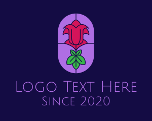 Stained Glass Rose logo