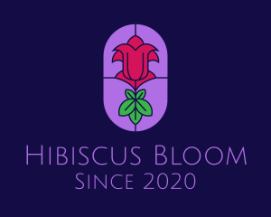 Stained Glass Rose logo design