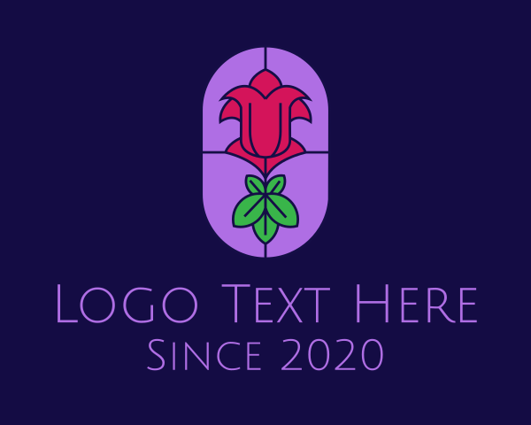 Stained Glass Rose logo