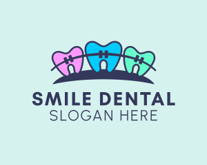 Dental Braces Orthodontist  logo design