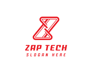 Abstract Tech Letter Z  logo design