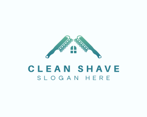 Clean Brush Housekeeper logo design