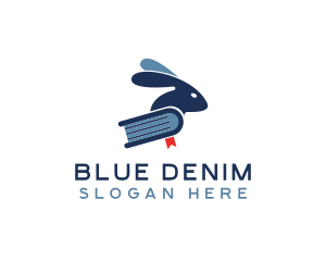 Rabbit Blue Book logo design