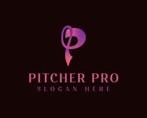 Creative Ribbon Letter P logo design