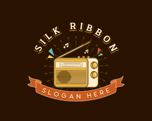 Retro Radio Broadcast logo design