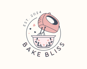 Baker Baking Mixer logo design