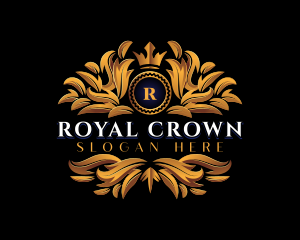 Crown Crest Monarchy logo design