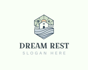 Real Estate Vacation Cabin logo design