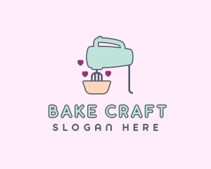 Pastry Baking Hand Mixer logo design