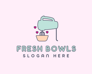 Pastry Baking Hand Mixer logo design