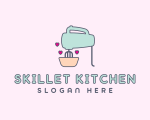 Pastry Baking Hand Mixer logo design