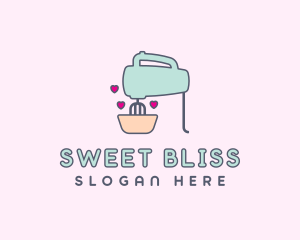 Pastry Baking Hand Mixer logo design