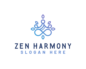 Yoga Meditation Zen logo design