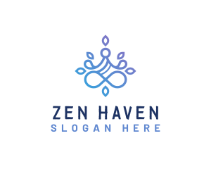 Yoga Meditation Zen logo design