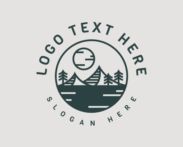 Minimalist Mountain Adventure logo