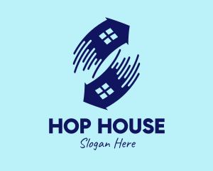 House Exchange Swap logo design