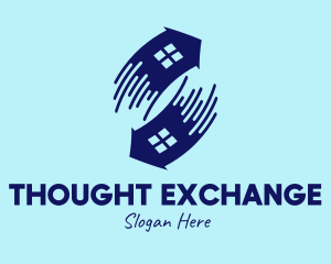 House Exchange Swap logo design