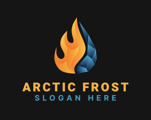 Gradient Fire & Glacier logo