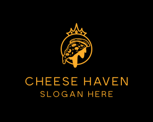 Crown Cheese Pizza logo design