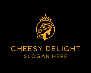 Crown Cheese Pizza logo design