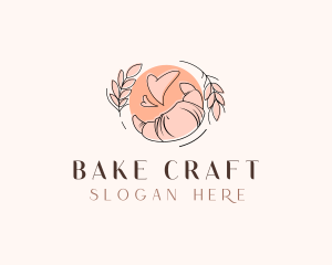 Croissant Baking Patisserie logo design