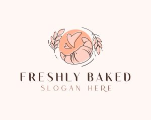 Croissant Baking Patisserie logo design